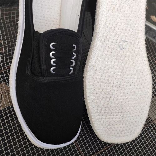 老式怀旧手工平跟千层底黑布鞋春夏夏秋黑白八眼鞋人工纳底松紧鞋