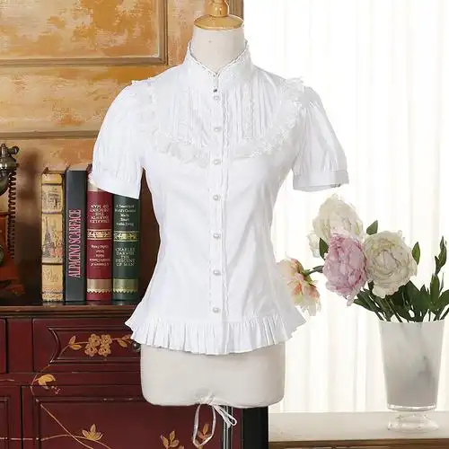 我们的少年时代王俊凯同款lolita洋装女仆连衣裙内搭短袖修身衬衫
