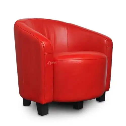 联邦 客厅卧房休闲沙发皮沙发单人全皮沙发gm616q (全皮)(红色全皮 )