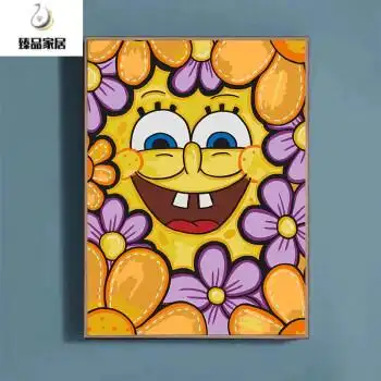 小米mi生态米家通用数字油画画画diy卡通油彩画填色解闷手工涂色填充