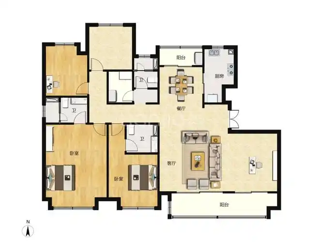 中交凤鸣九章户型图(链家网)