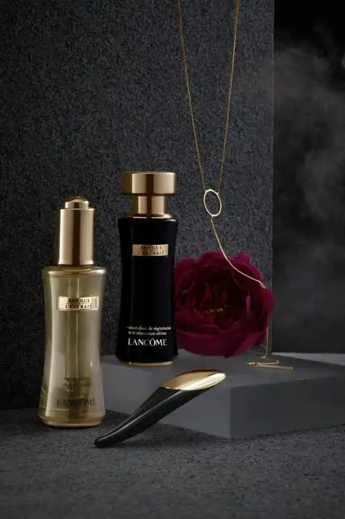 兰蔻lanc00me黑金臻宠系列平面广告拍摄及创意