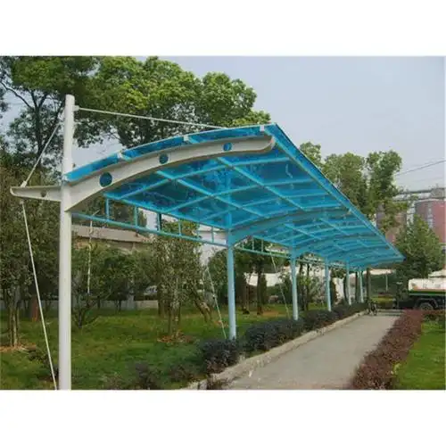 上海赛轩ygb004阳光板车棚自行车棚