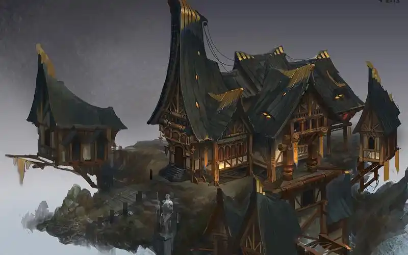 3dmax场景教程古风建筑3d建模案例新手入门视频教程