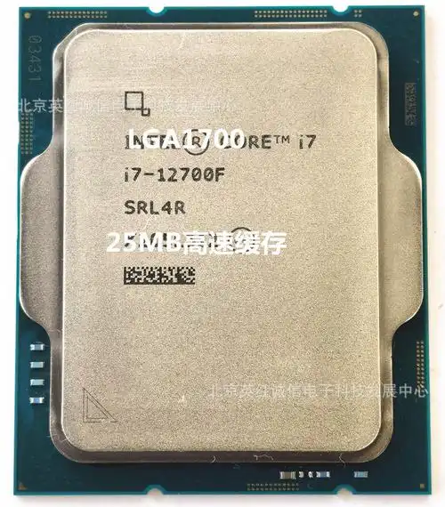 i7-12700f散装3.6g十二核二十线程需要显卡使用25mb缓存lga1700