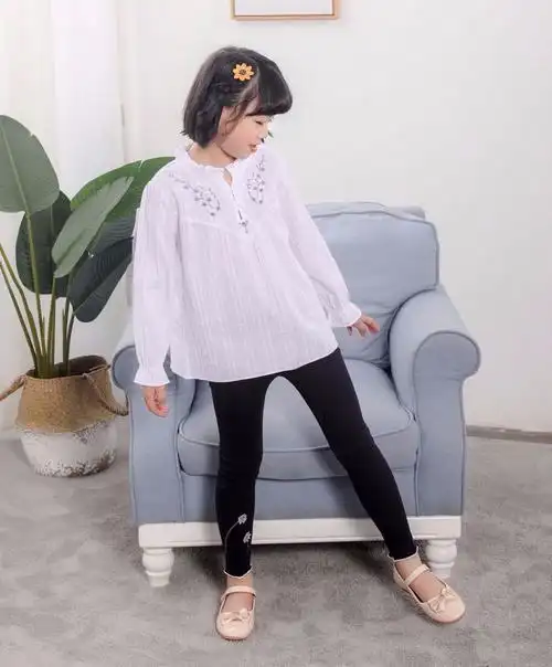 [起球包退]纯棉2-12岁女童裤子夏款童装女裤儿童长裤女孩打底裤 两