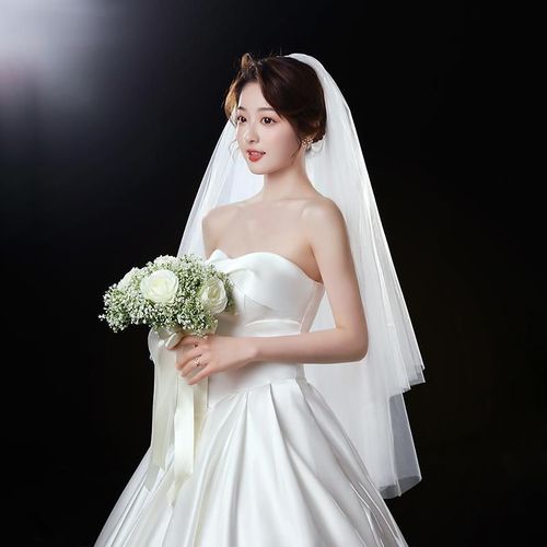 《澜蒂纱》新款新娘蓬蓬头纱超仙多层婚纱结婚旅拍森系中长款头纱