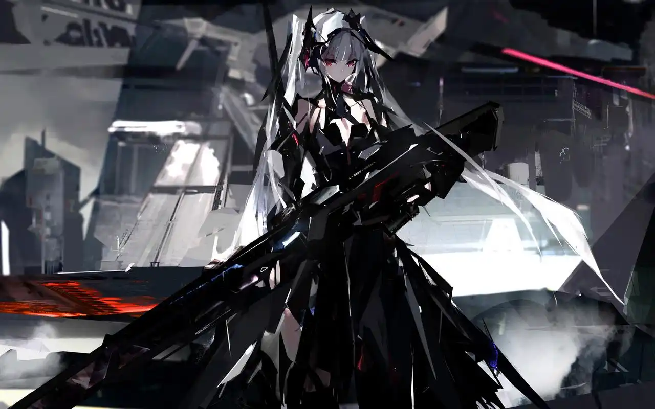 暗黑系科幻动漫美女高清桌面壁纸