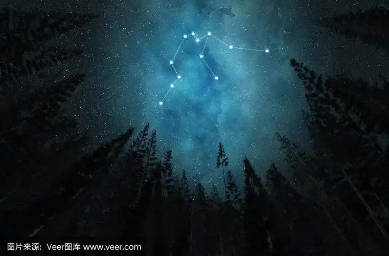 星座水瓶座.夜空.星星.的星座.