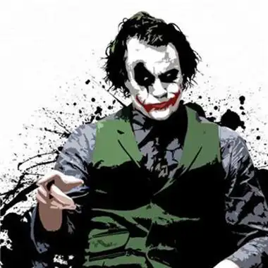 希斯莱杰小丑高清头像图片_www.qqtu8.com