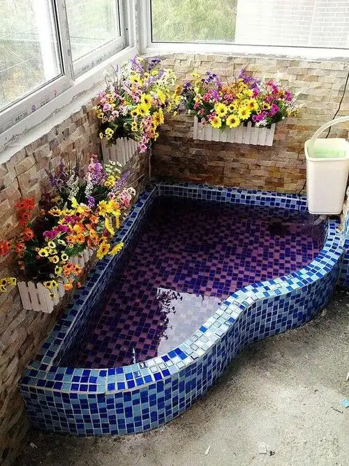 合肥的家设计一个这样的鱼池,聚财好看两不误!