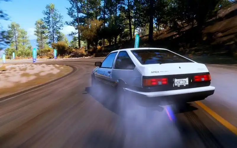 ae86 一个人的下坡传说!惯性漂移过弯【极限竞速:地平线5】