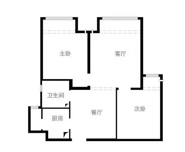2房户型图大全欣赏