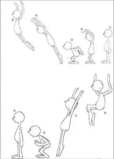 体侧体转运动简笔画