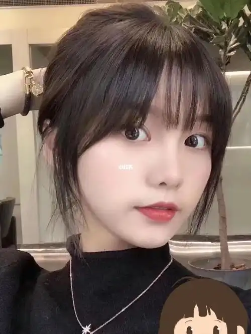 韩式八字刘海78减龄瘦脸又超有气质