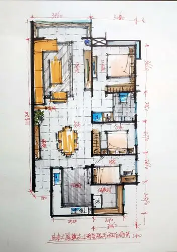 2019部分手绘平面草图