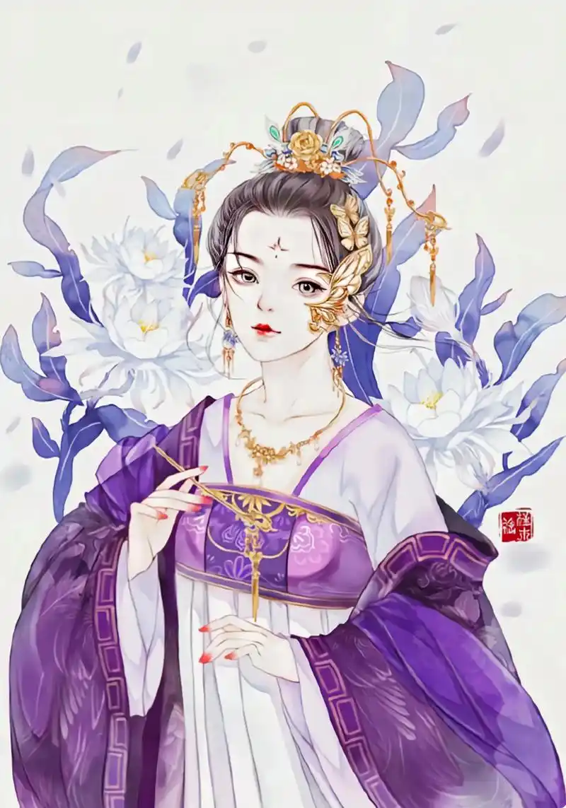 古风诗词 古风美女手绘 绝绝子