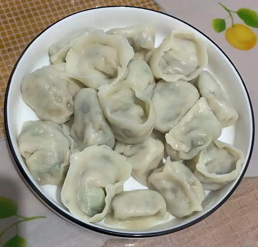 纯手工水饺 #灵魂蘸料 - 抖音