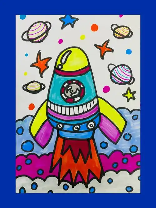 快乐星球  #少儿创意美术  #96