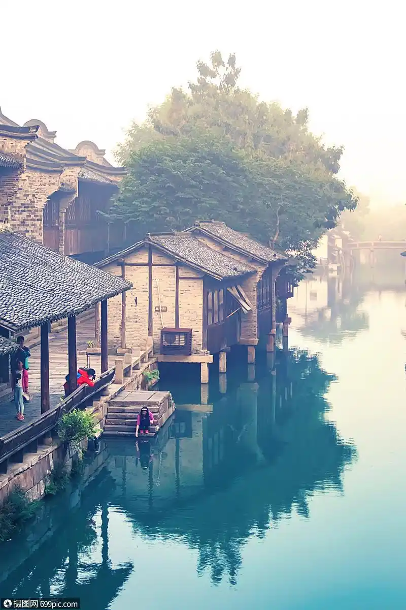 乌镇西栅江南高清图片素材
