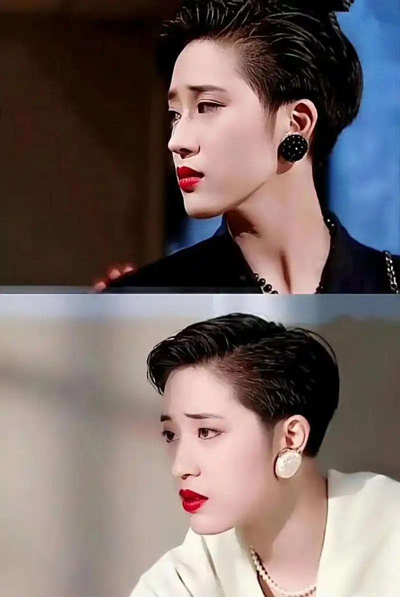 回看经典港剧,90年代真的超级流行短发 大方露出额头或鬓角,自信飒爽