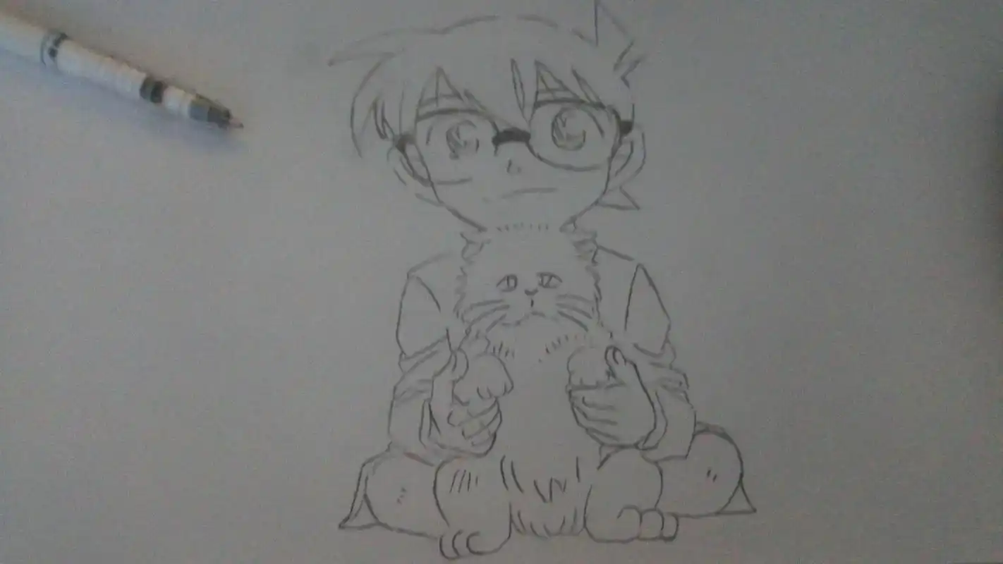 初中生 #随便画画 #手绘 #名侦探柯南 #上热门 #抖音 - 抖音