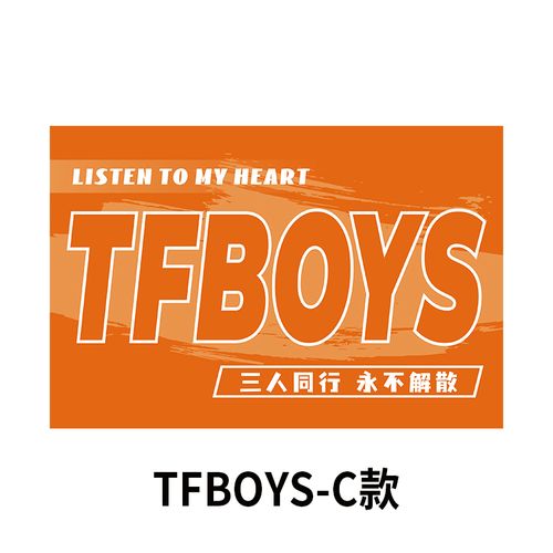 大旗1号2号3号4号5号易烊千玺应援旗帜时代少年团王俊凯后援会4号 【4