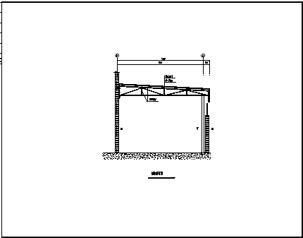 雨棚设计_某市某单位钢结构雨蓬结构施工cad图纸