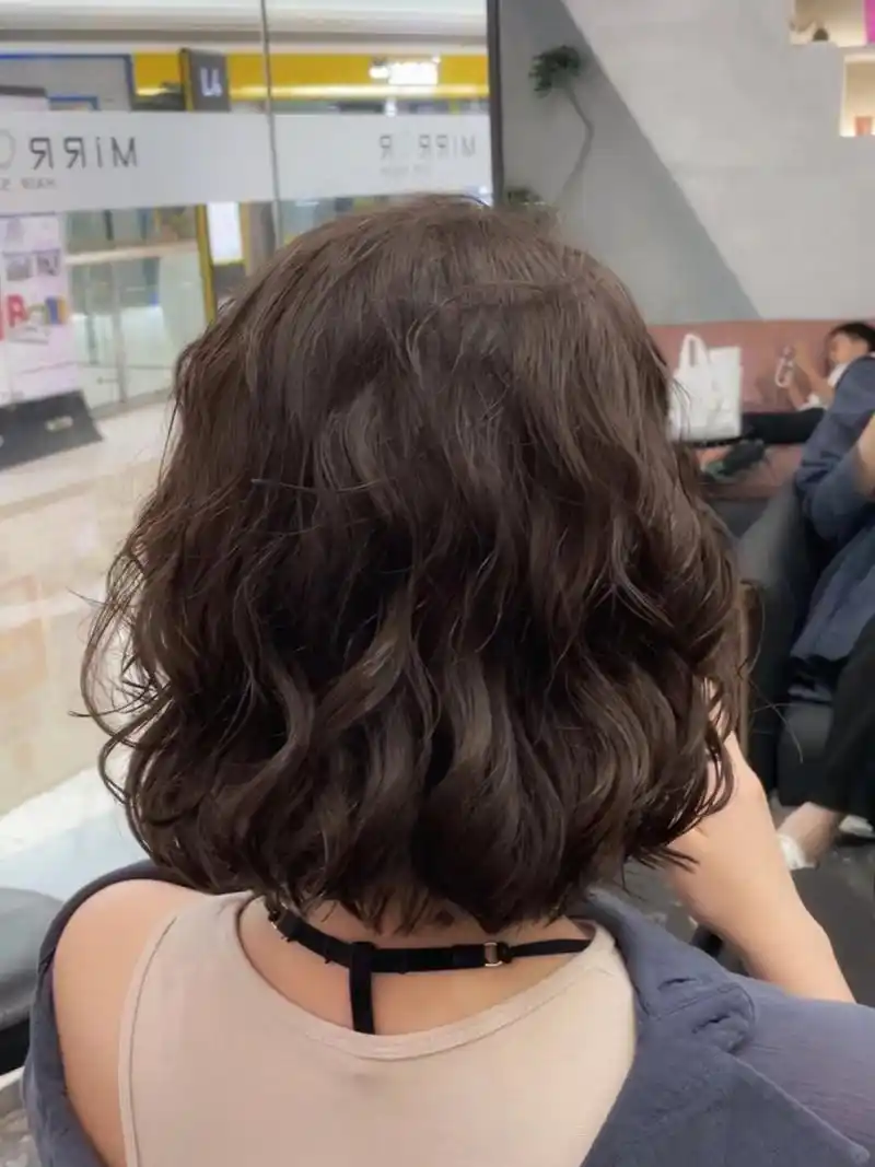 短发尴尬期烫发推荐,法式蛋卷头,蓬松百搭 短发发型02中短发烫发