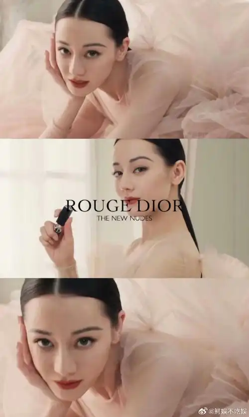 全球彩妆代言人热巴上身又一套dior高定裙装,这是她累计的第八套迪奥