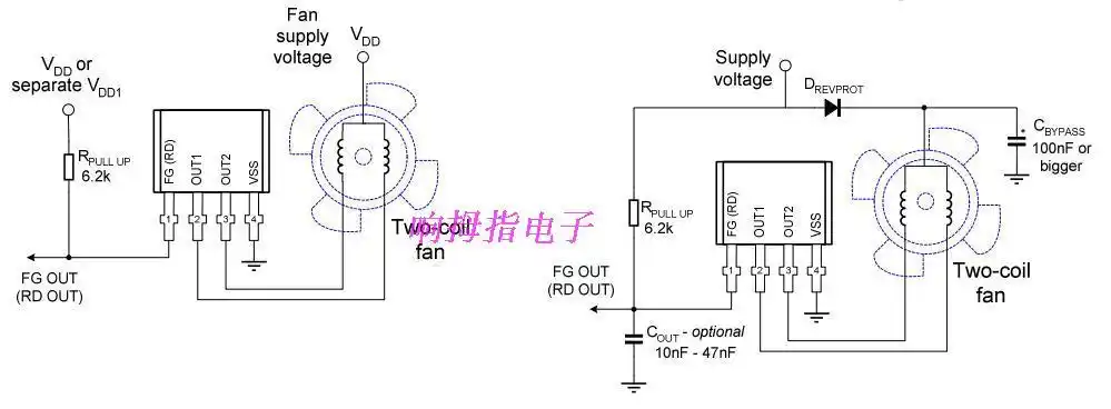 sh79f168的家用风扇无刷直流电机180°正弦波控制_接线图分享