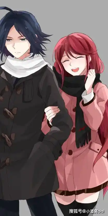 弹丸论破音无凉子和其他角色的奇怪组合动漫全面屏壁纸