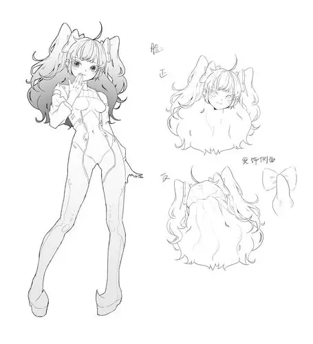 二次元风格手稿