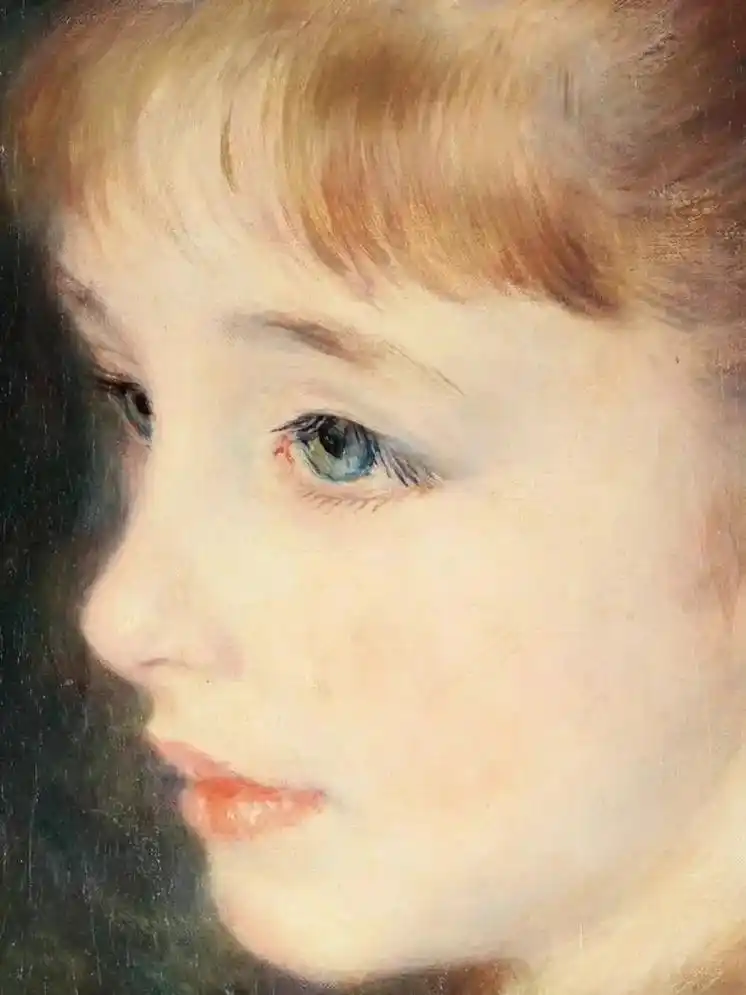人物肖像 #油画  一个甜美的小姑娘,金色的头发.心事重重 - 抖音