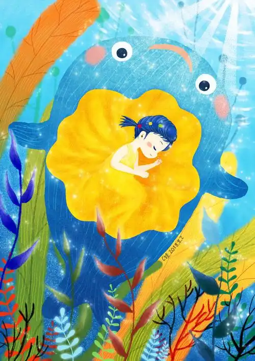 插画 海的女儿
