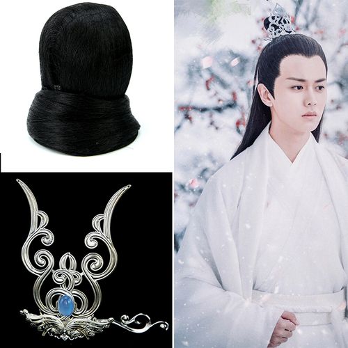 古装假发头饰汉服男女款束发头冠cos古风发冠古代发簪子发包组合