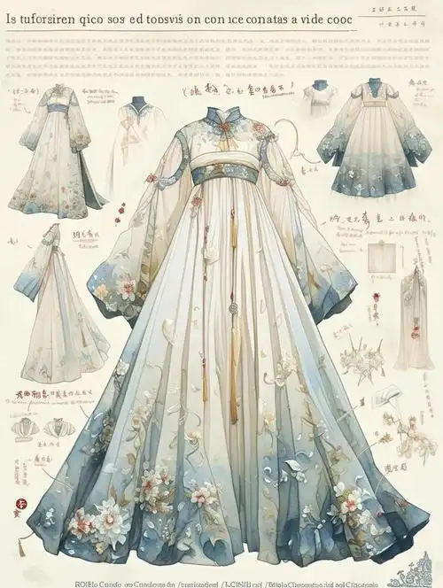 汉元素服饰效果图款式图|时尚|基金|麦昆|设计师|国产羽绒服_网易订阅