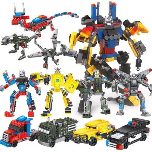 兼容乐高变形机器人金刚积木三合一小颗粒拼装积木31011