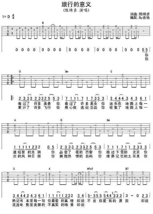 旅行的意义歌词:旅行的意义你看过了许多美景你看过了许多美女你迷失