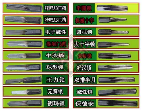 一张图教你如何开锁_巨龙开锁技术培训