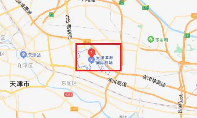 滨海新区功能区地图