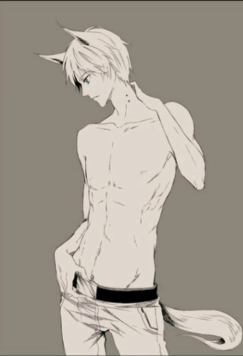 谁有类似这种比较好临摹的动漫男生图( )?