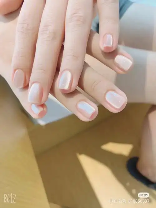 夏天美甲猫眼晶石