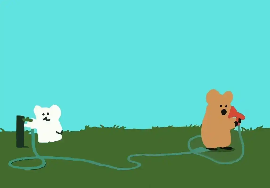 柿子椒熊壁纸 | ipad/macbook可爱壁纸 可爱熊熊谁能抗拒呢 #可爱壁纸