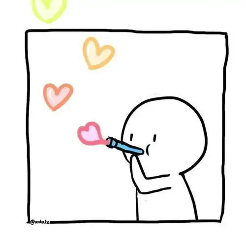 情侣简笔画可爱小人