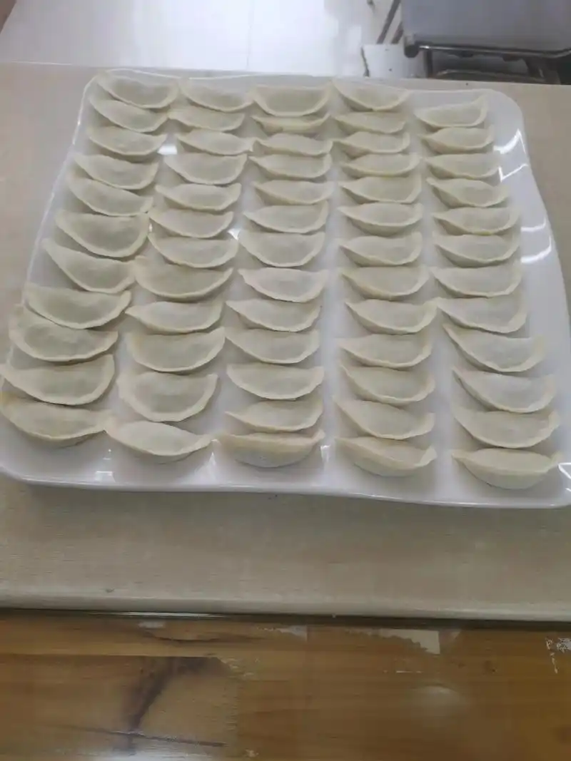 手工包饺子 #自己动手丰衣足食  - 抖音