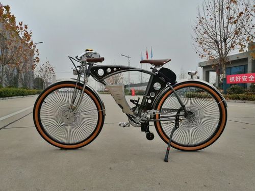 自行车动力脚电高碳钢双色喷涂复古实用公路旅行车旅行自行车