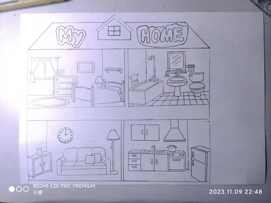 myhome手抄报 #我的家手抄报 #四年级英语上册手抄报 - 抖音