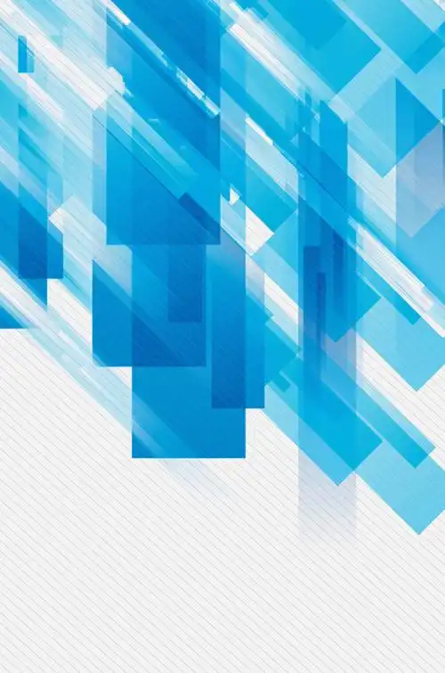 蓝色几何渐变海报背景