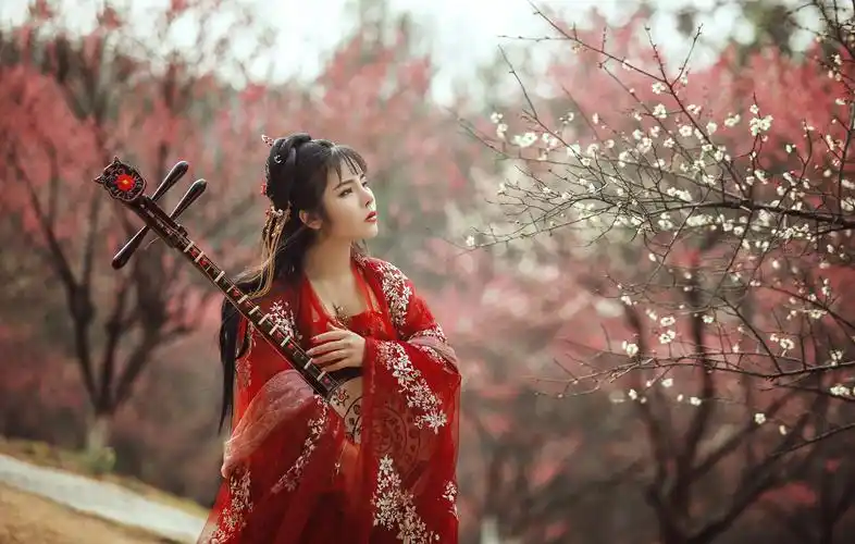 红衣_人像_poco摄影,人像,古风,汉服